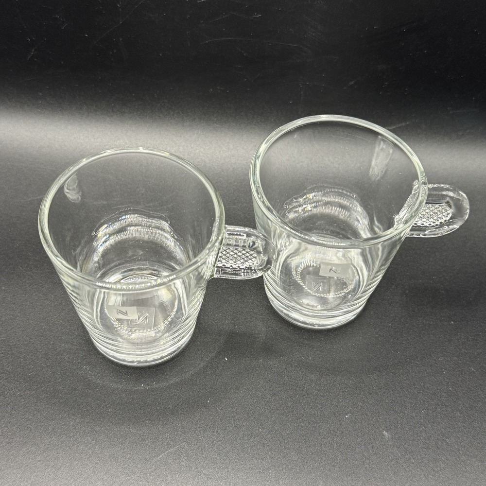Nespresso Glass Collection Clear Demitasse Espresso Coffee Mug Cup Set of 2 - Picture 3 of 9